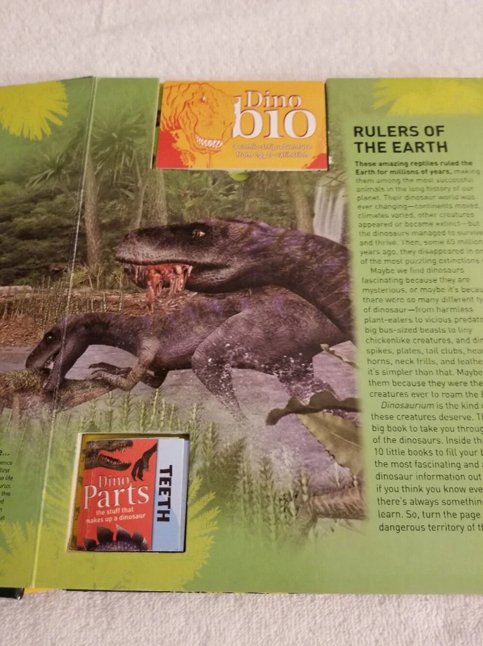 DINOSAURIUM Soft Hardback By DK Interactive Educational Dinosaur Book